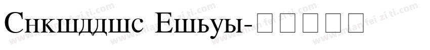Cyrillic Times字体转换